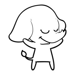 cartoon smiling elephant
