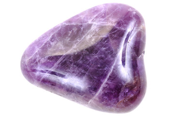 violet amethyst isolated