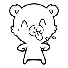 rude cartoon bear