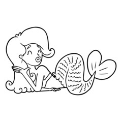 cartoon mermaid