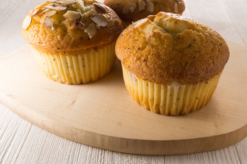 Almond poppy seed muffins