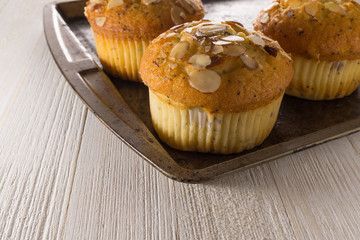 Almond poppy seed muffins