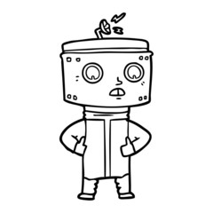cartoon robot