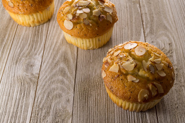 Almond poppy seed muffins