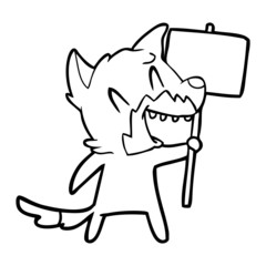 laughing fox cartoon