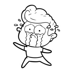 Fototapeta premium dancing crying man