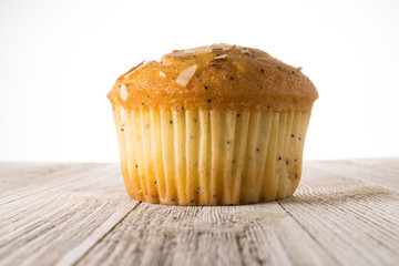 Almond poppy seed muffin