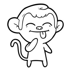 funny cartoon monkey