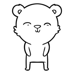 happy cartoon bear