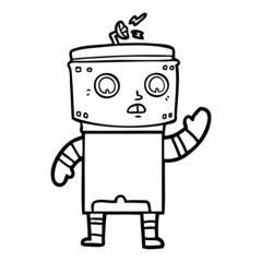 cartoon robot