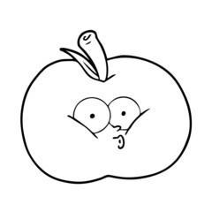 cartoon apple