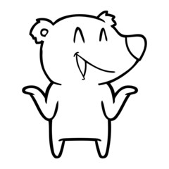 laughing bear cartoon