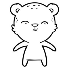 happy cartoon bear