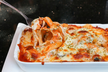 Macaroni with cheese 