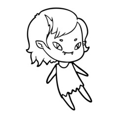 cartoon friendly vampire girl