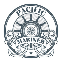 Stamp or label with the words Pacific Mariner