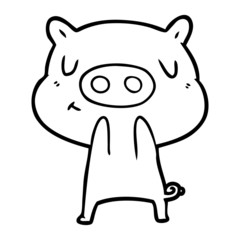 cartoon content pig