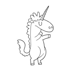cartoon unicorn