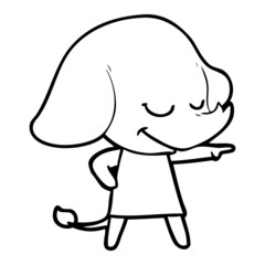 cartoon smiling elephant