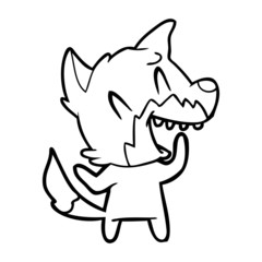 laughing fox cartoon