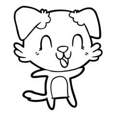 laughing cartoon dog