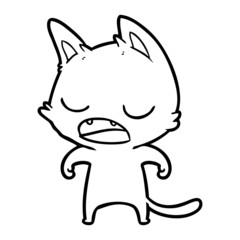 talking cat cartoon