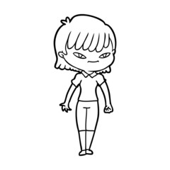 cartoon woman