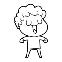 laughing cartoon man