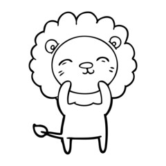 cartoon lion