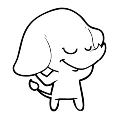 cartoon smiling elephant