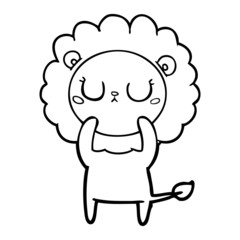 cartoon lion