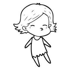 cartoon woman