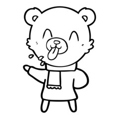 Obraz premium rude cartoon bear