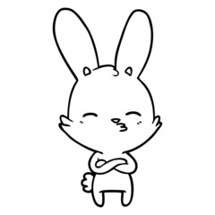 curious bunny cartoon