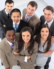 view from the top is unanimous business team