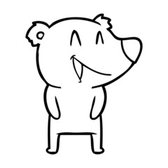 laughing bear cartoon