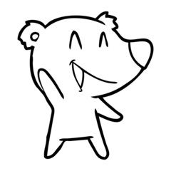 laughing bear cartoon
