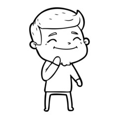 Obraz premium happy cartoon man