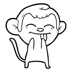 funny cartoon monkey
