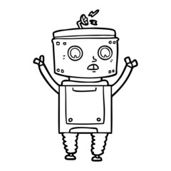 cartoon robot