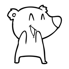 laughing polar bear cartoon