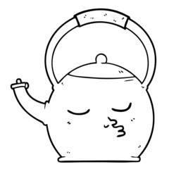 cartoon kettle