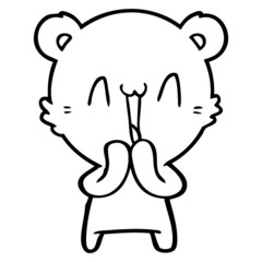 happy bear cartoon