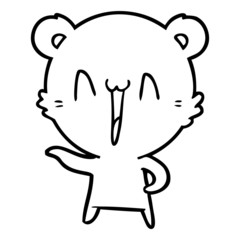 laughing polar bear cartoon