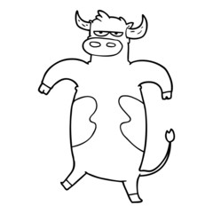 cartoon bull