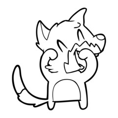 laughing fox cartoon