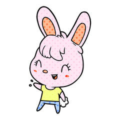 cute cartoon rabbit