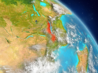 Malawi from orbit