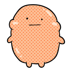 cute fat cartoon human