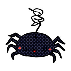 cartoon halloween spider